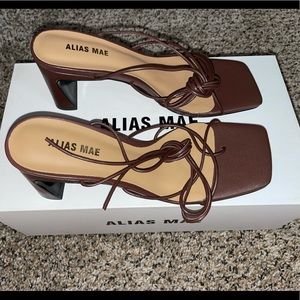 Chocolate Leather heels